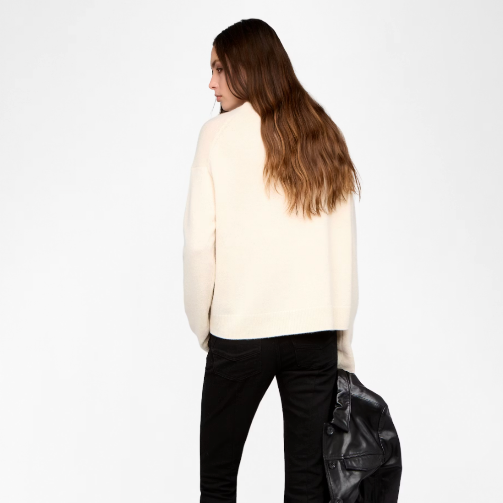 Zadig & Voltaire Markuz Heart Sweater - Eggshell