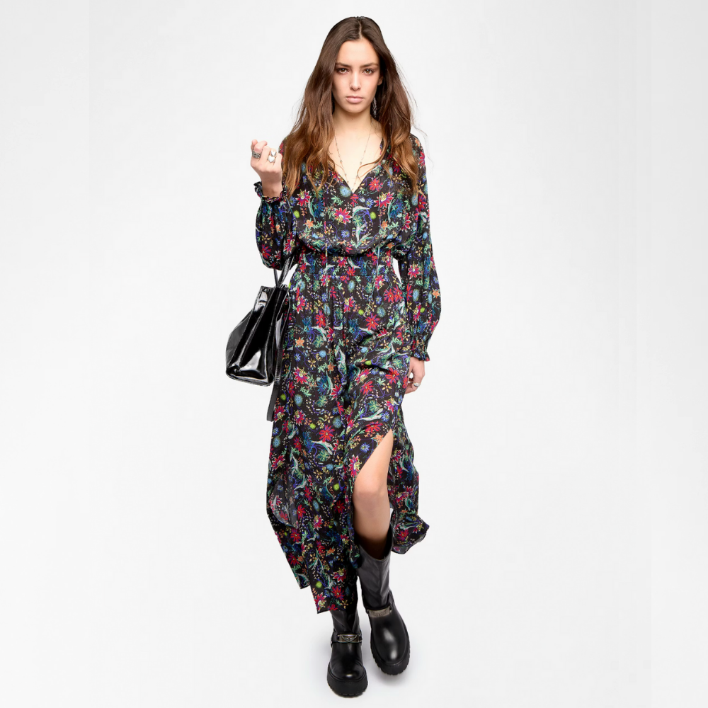 Zadig & Voltaire Rayado Dress - Encre