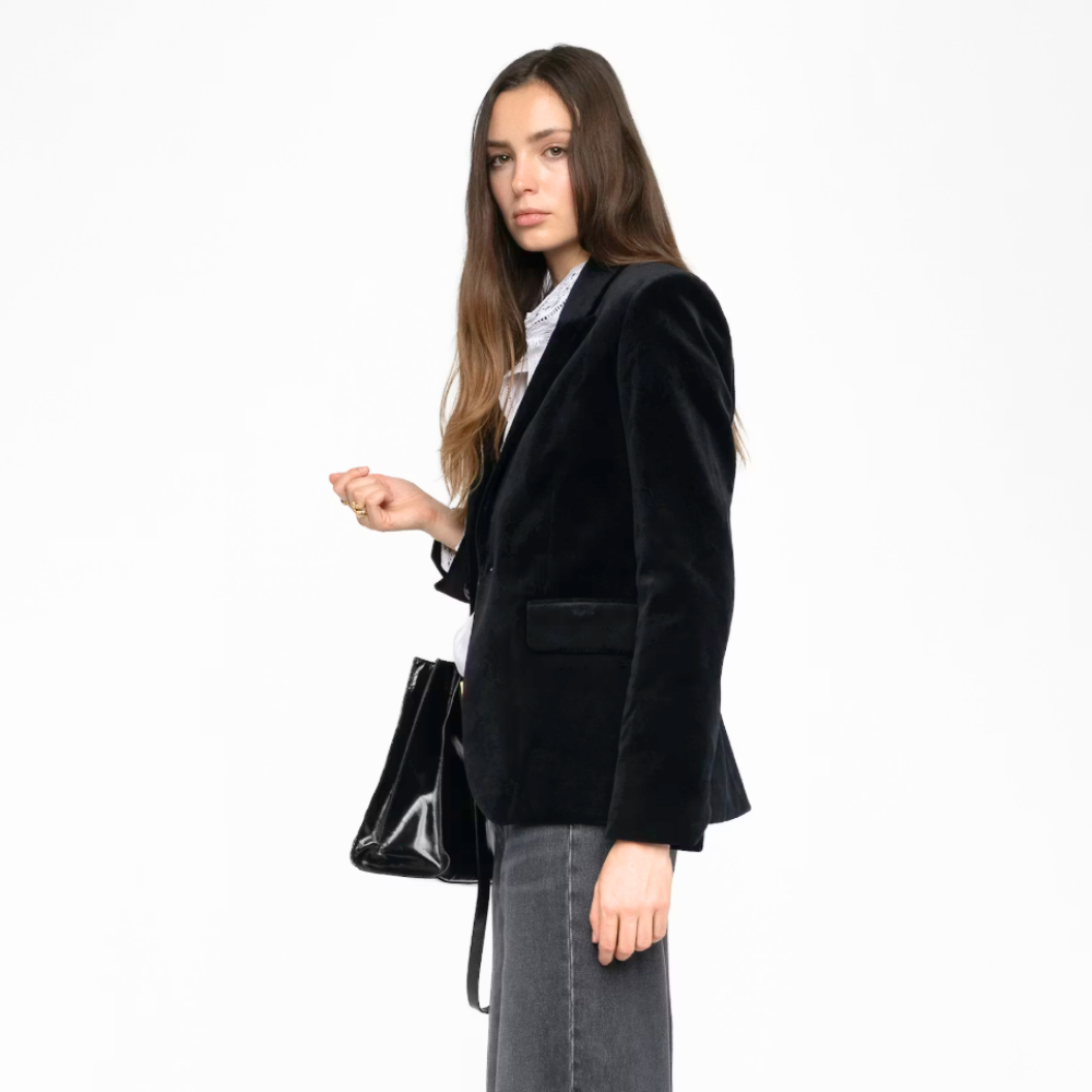 Zadig & Voltaire Vavy Velvet Blazer - Black