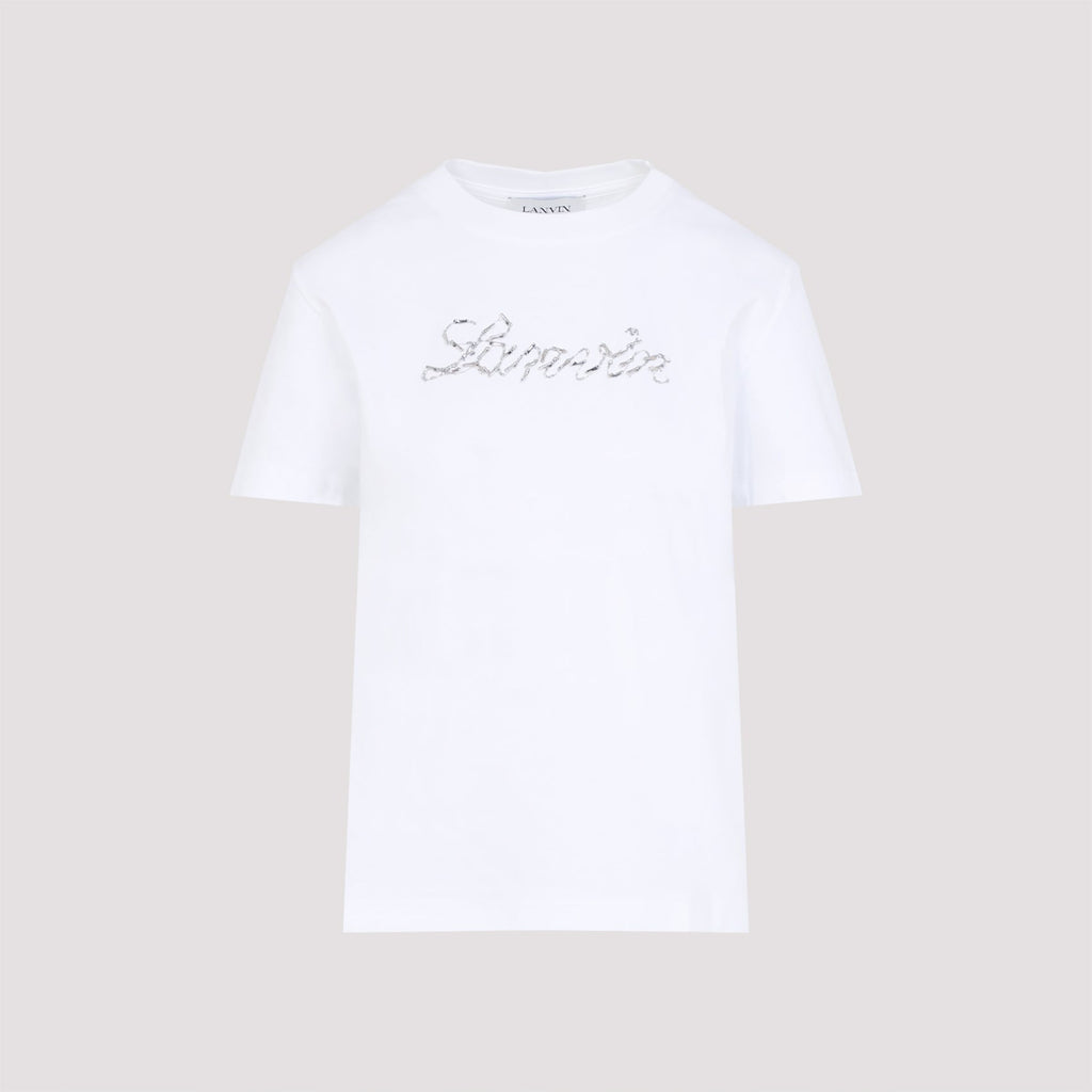 Embroidered Script Logo T-shirt