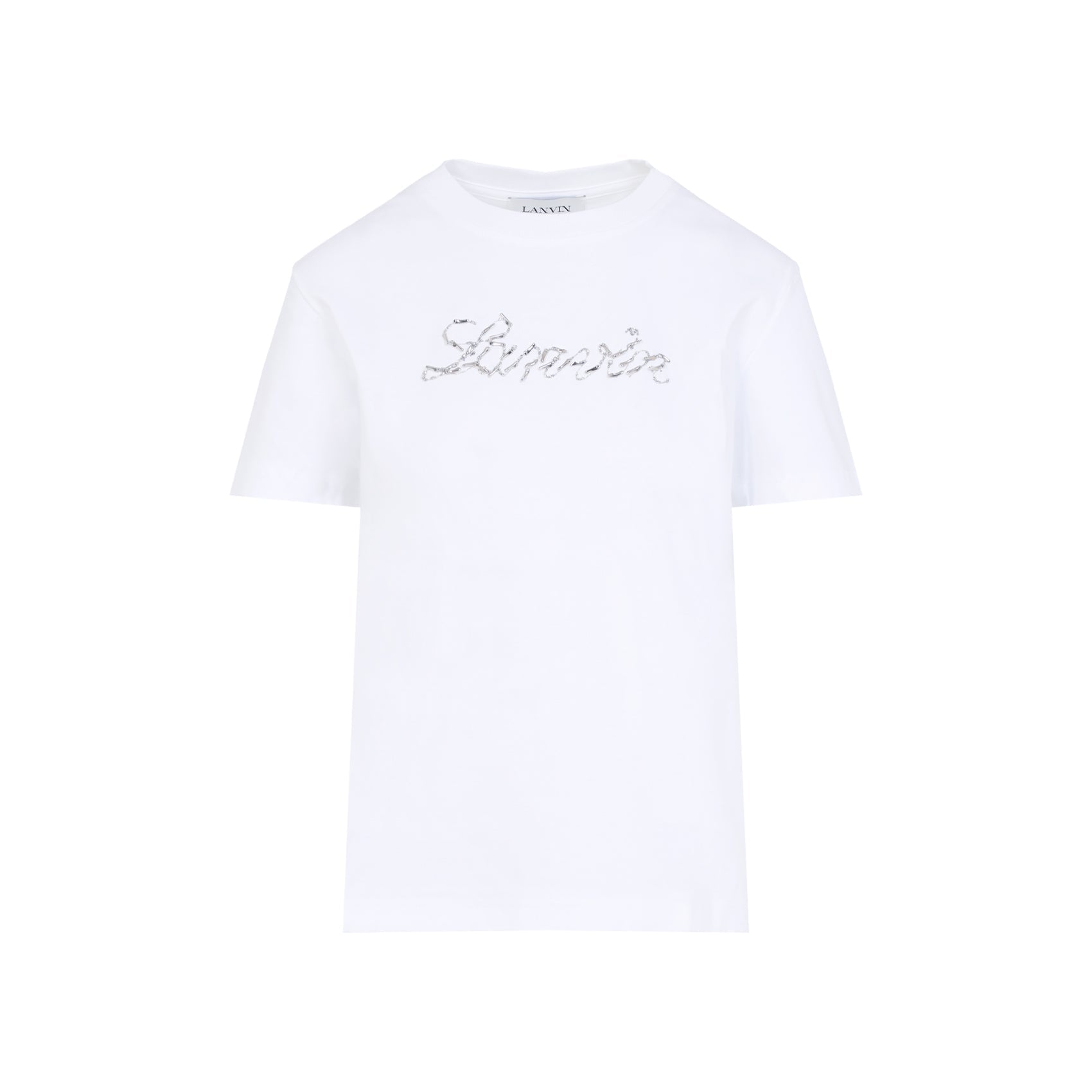 Embroidered Script Logo T-shirt