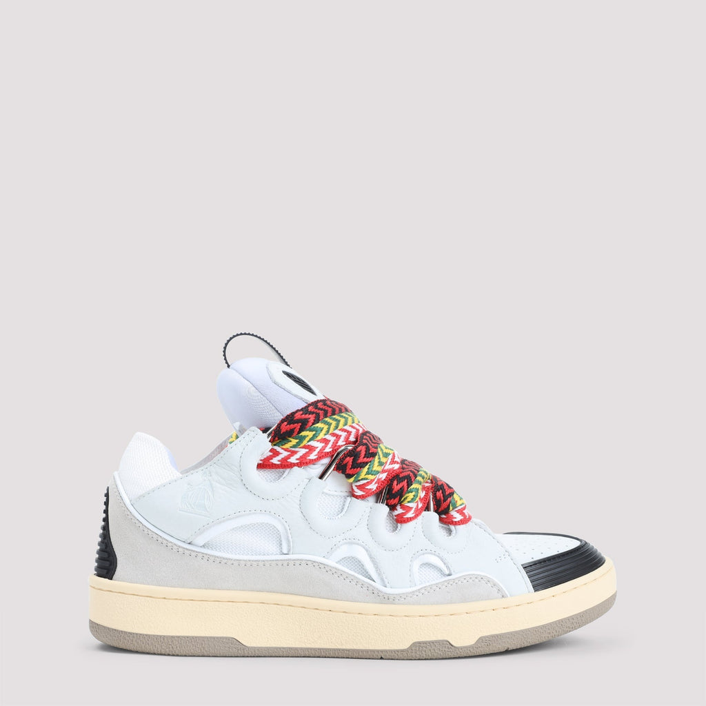 Suede Leather Curb Sneakers