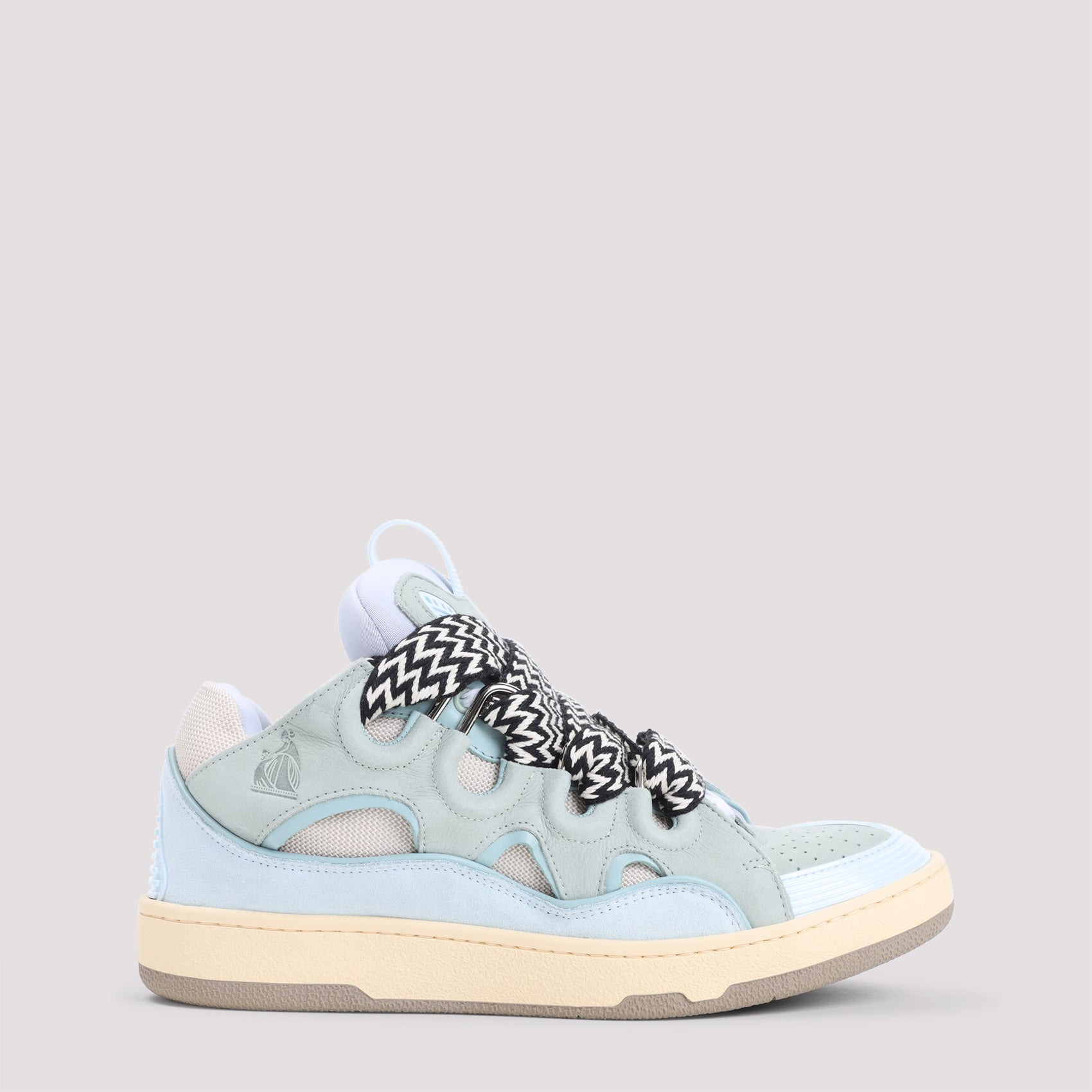 Suede Leather Curb Sneakers