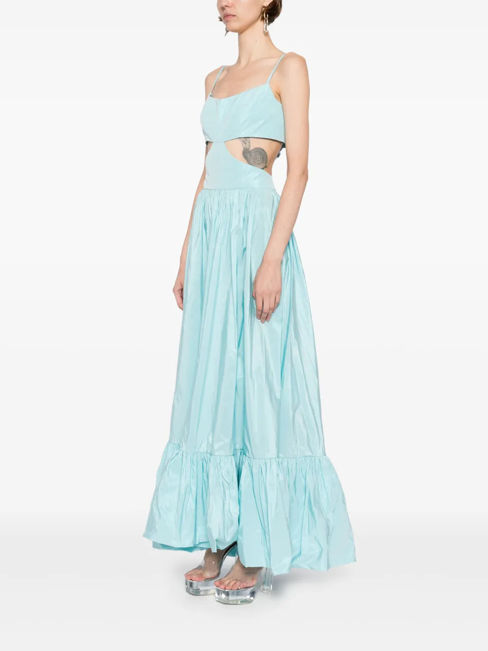 TAFFETA MIDI DRESS