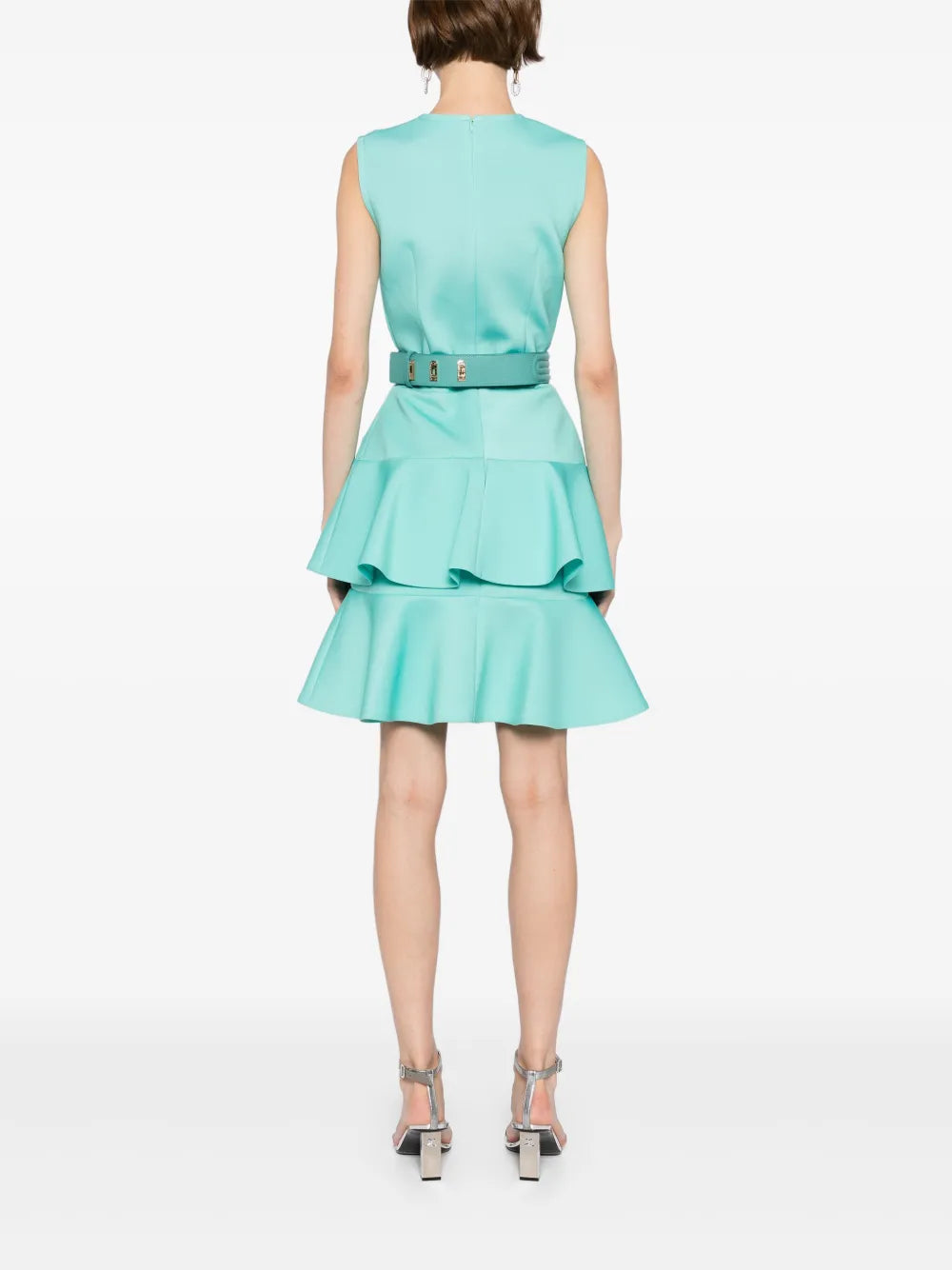 MIDI RUFFLED DRESS