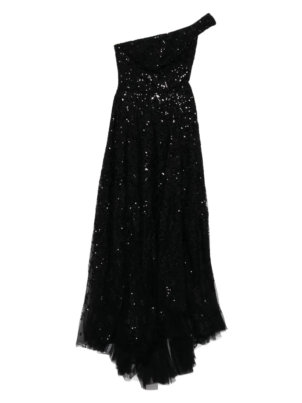 OFF-SHOULDER LONG EMBROIDERED DRESS
