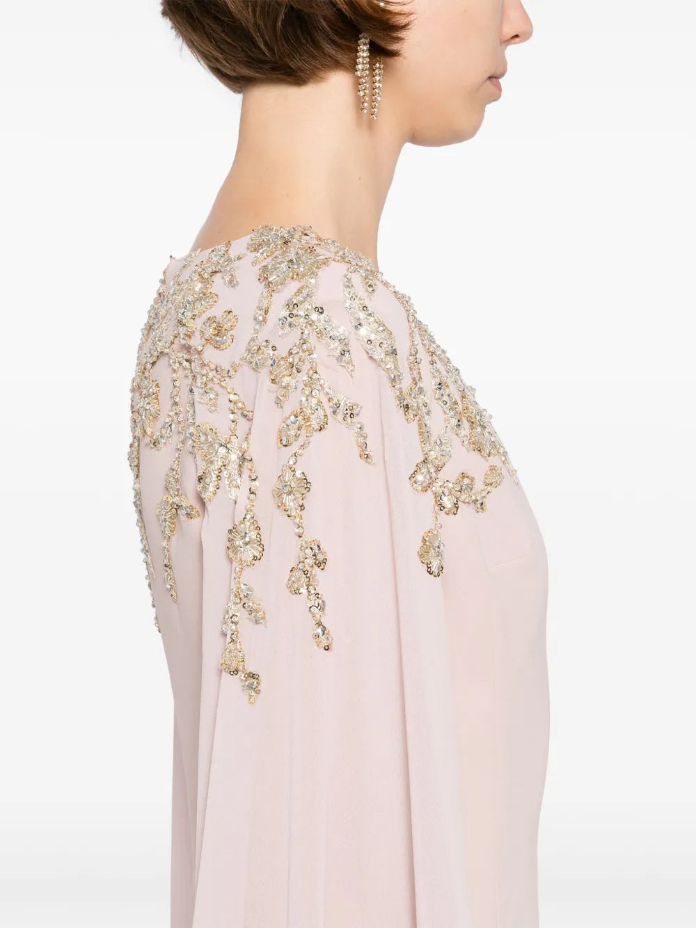 EMBELLISHED CREPE KAFTAN