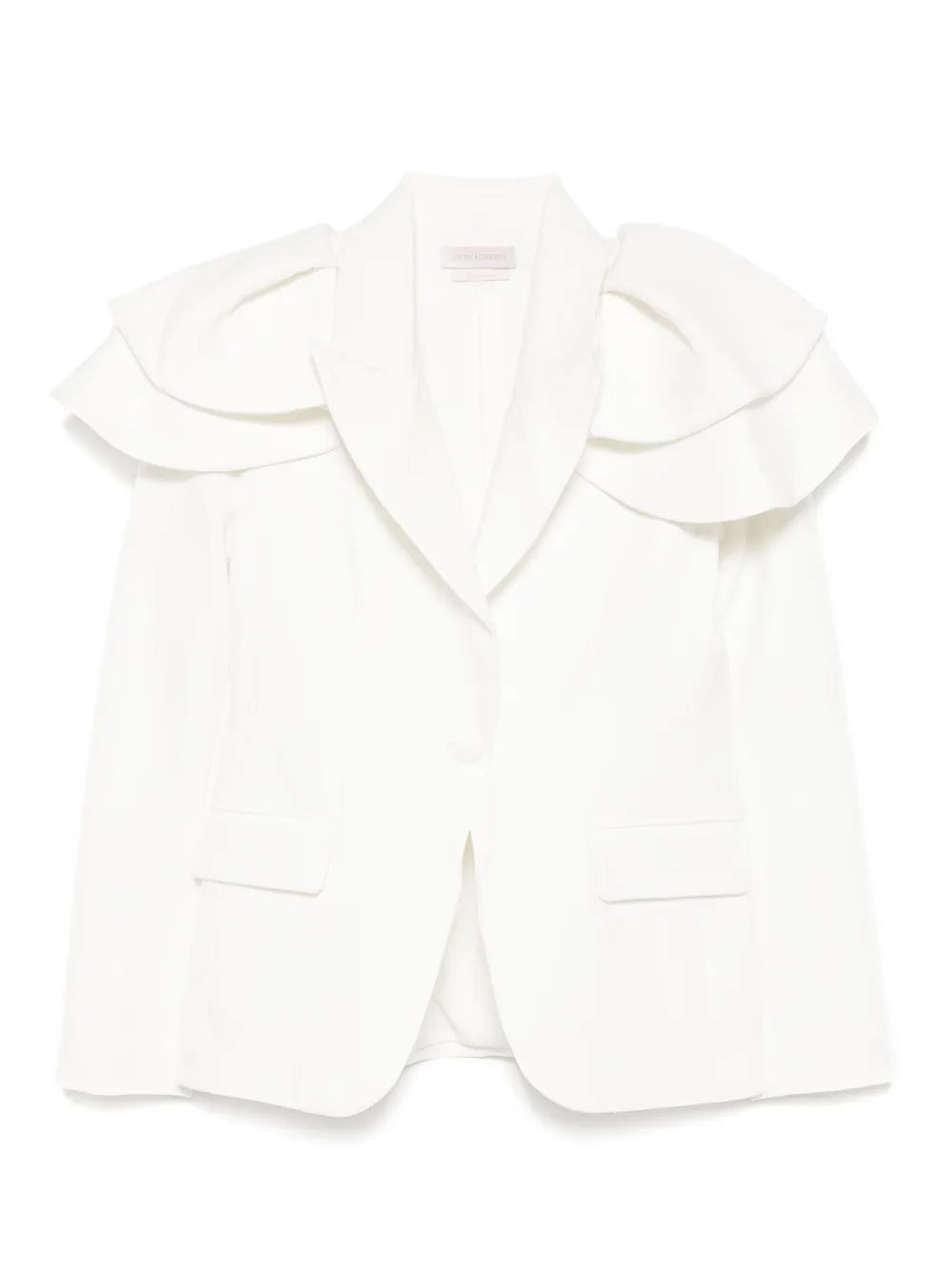 RUFFLED TAILORED JACKET