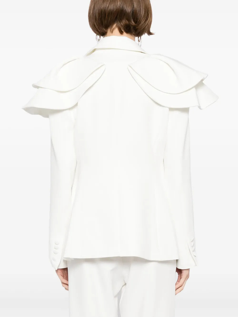 RUFFLED TAILORED JACKET