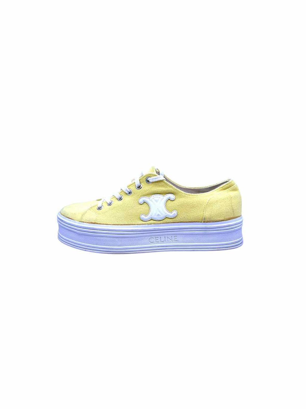 CELINE Size 9 Yellow Sneakers