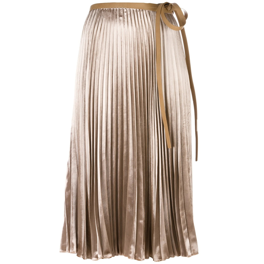 Silk Waist A-line Skirt