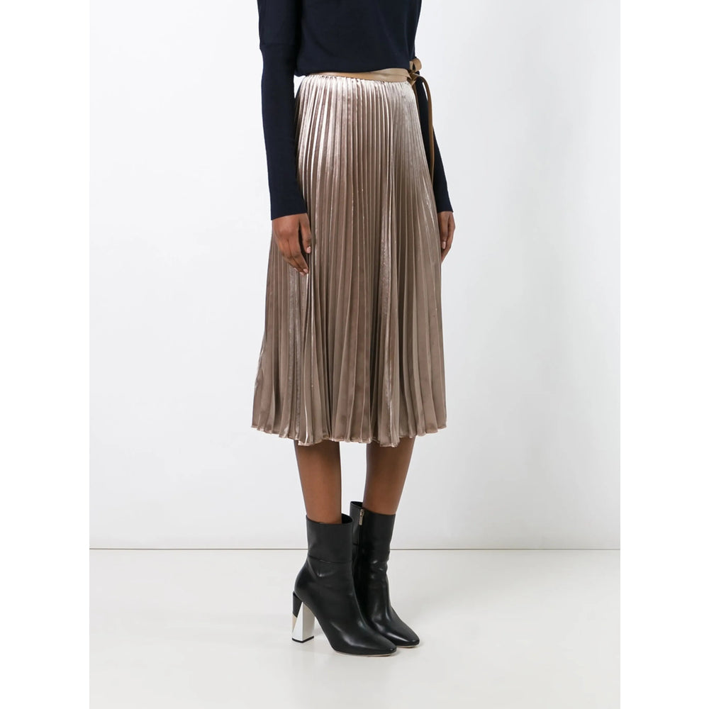Silk Waist A-line Skirt