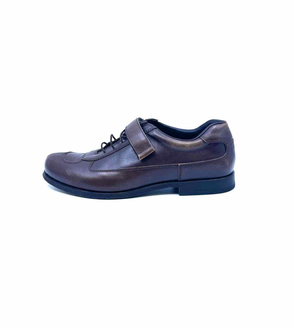 PRADA Size 8.5 Brown Men's Oxfords