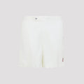Embroidered Buttoned Swim Shorts