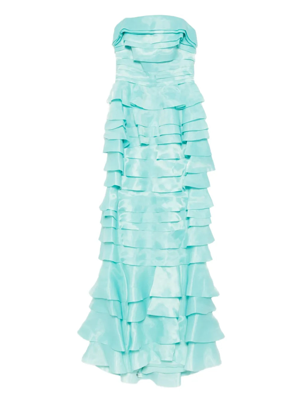 LAYERED ORGANZA LONG DRESS