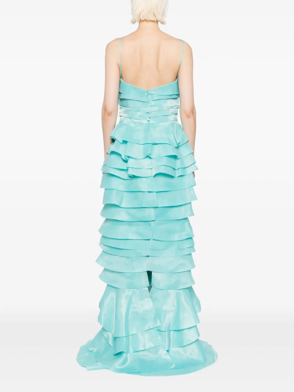 LAYERED ORGANZA LONG DRESS