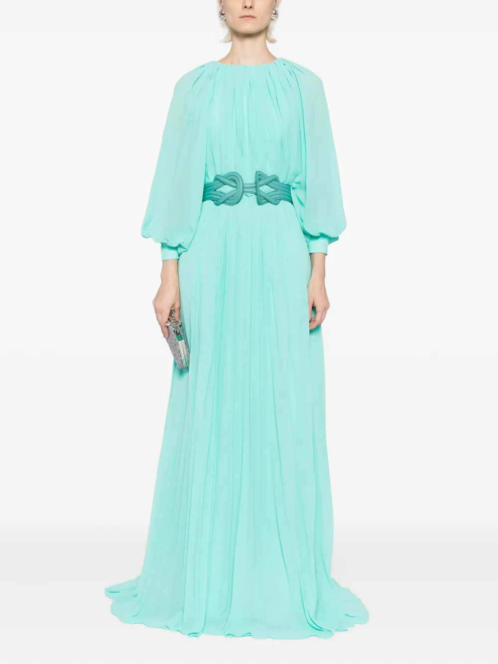 PLEATED LONG DRESS
