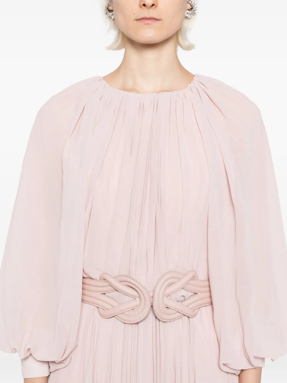 PLEATED LONG DRESS
