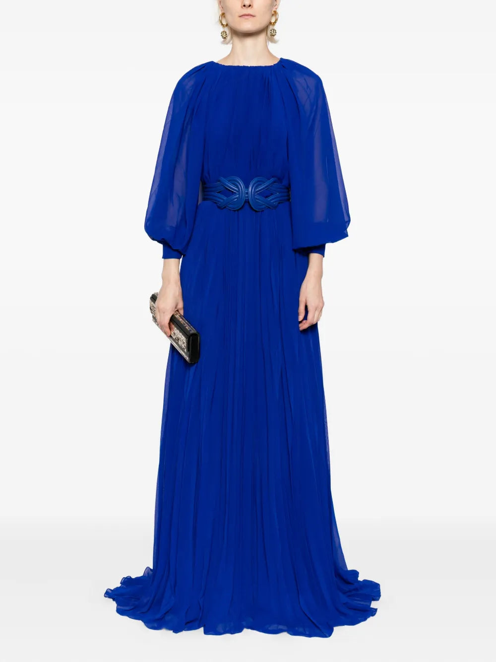PLEATED LONG DRESS