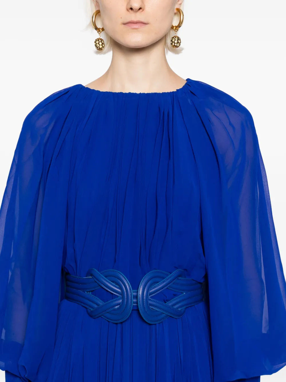 PLEATED LONG DRESS