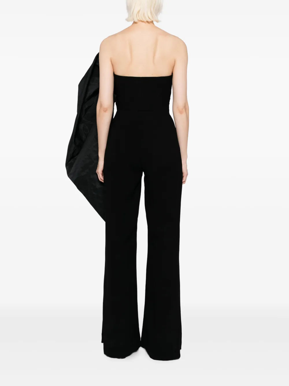 JUMPSUIT WITH VOLUMINOUS TAFFETA BOW