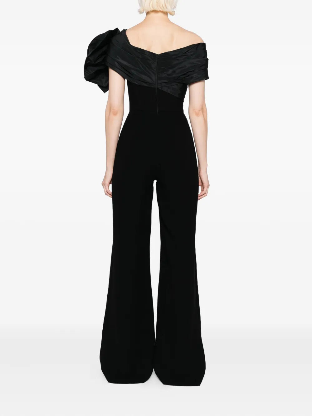 DRAPED BOW JUMPSUIT