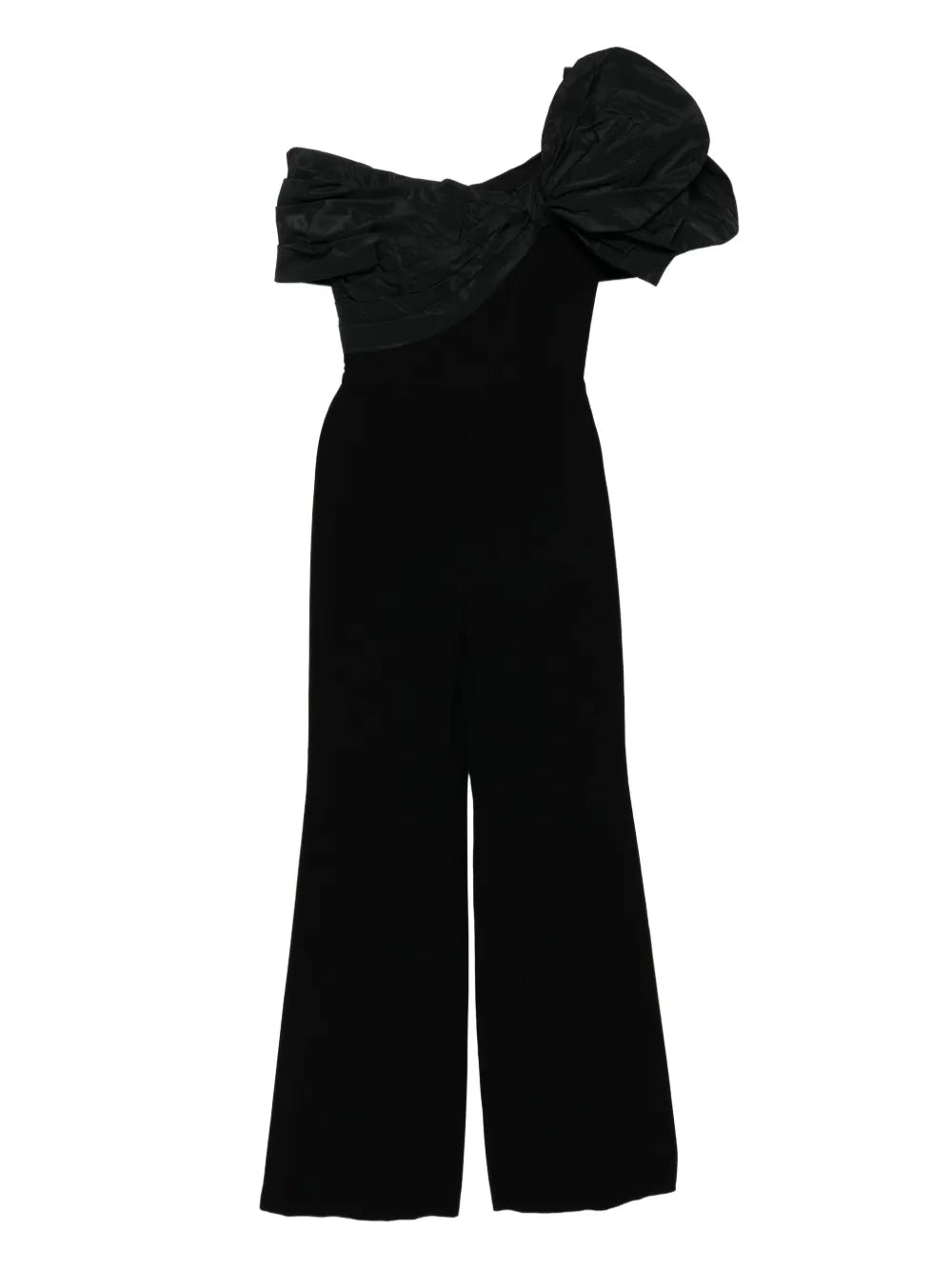 DRAPED BOW JUMPSUIT