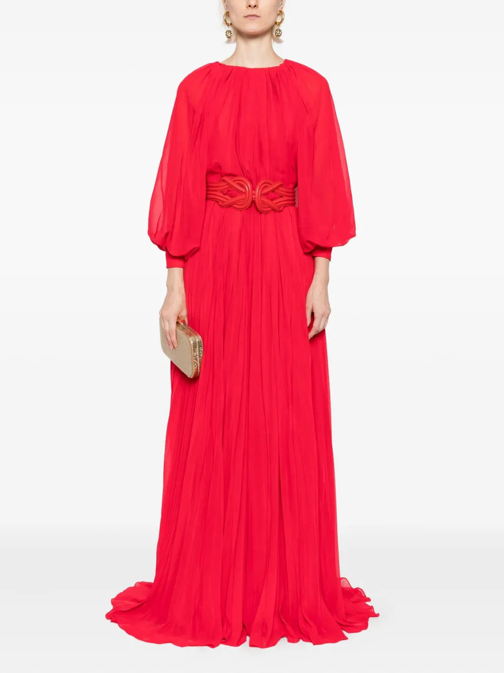 PLEATED LONG DRESS
