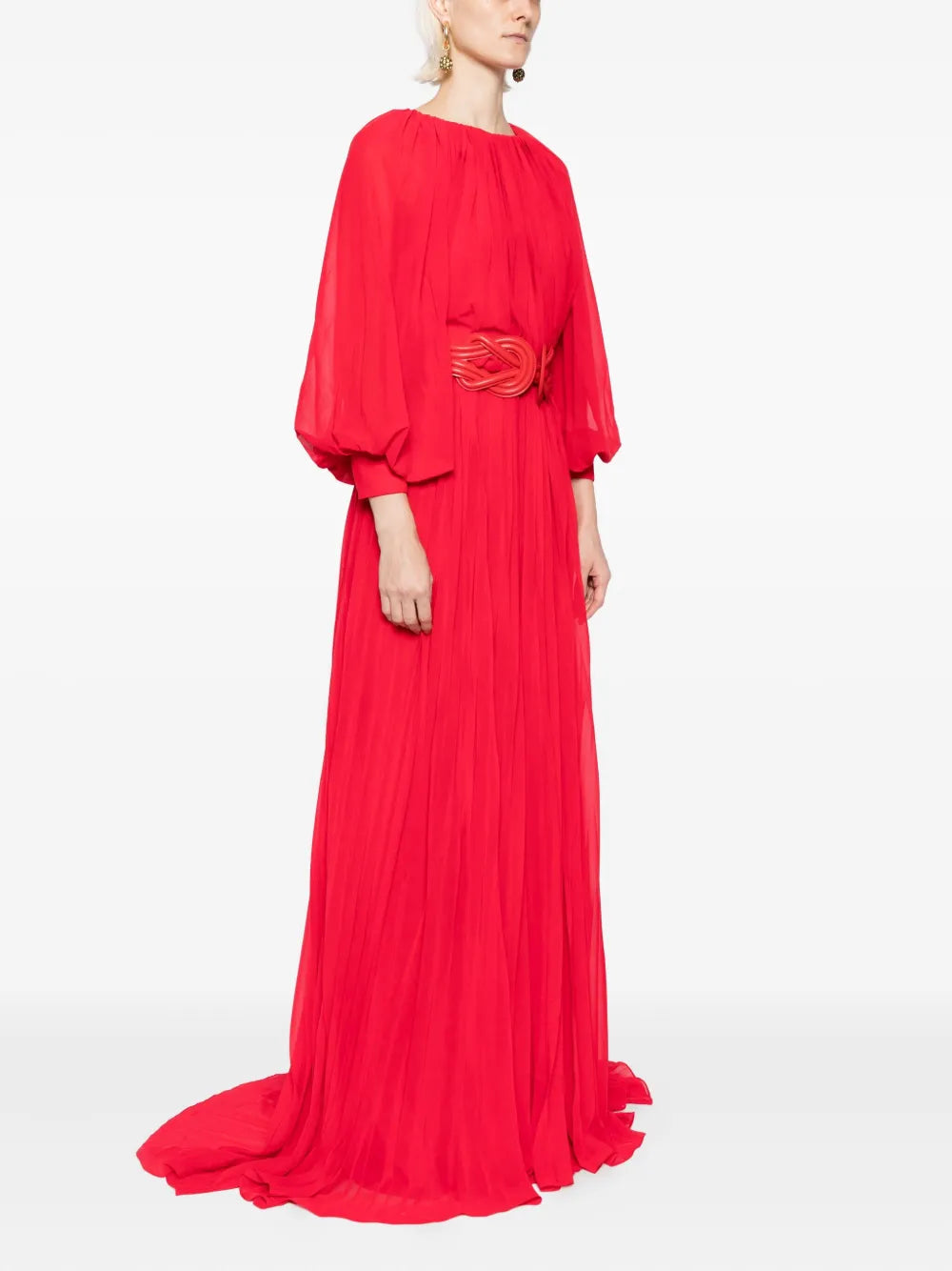 PLEATED LONG DRESS
