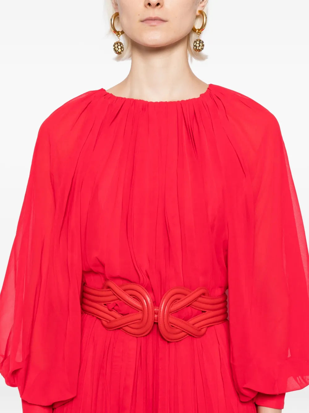 PLEATED LONG DRESS