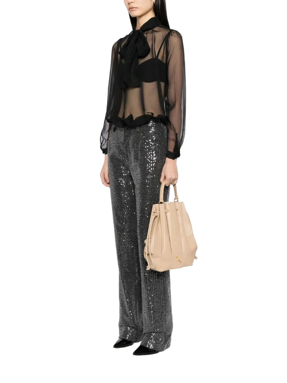 BUCKET CALFSKIN BAG