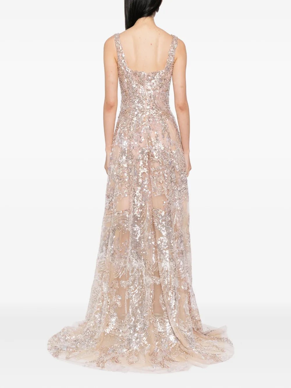Embroidered long dress