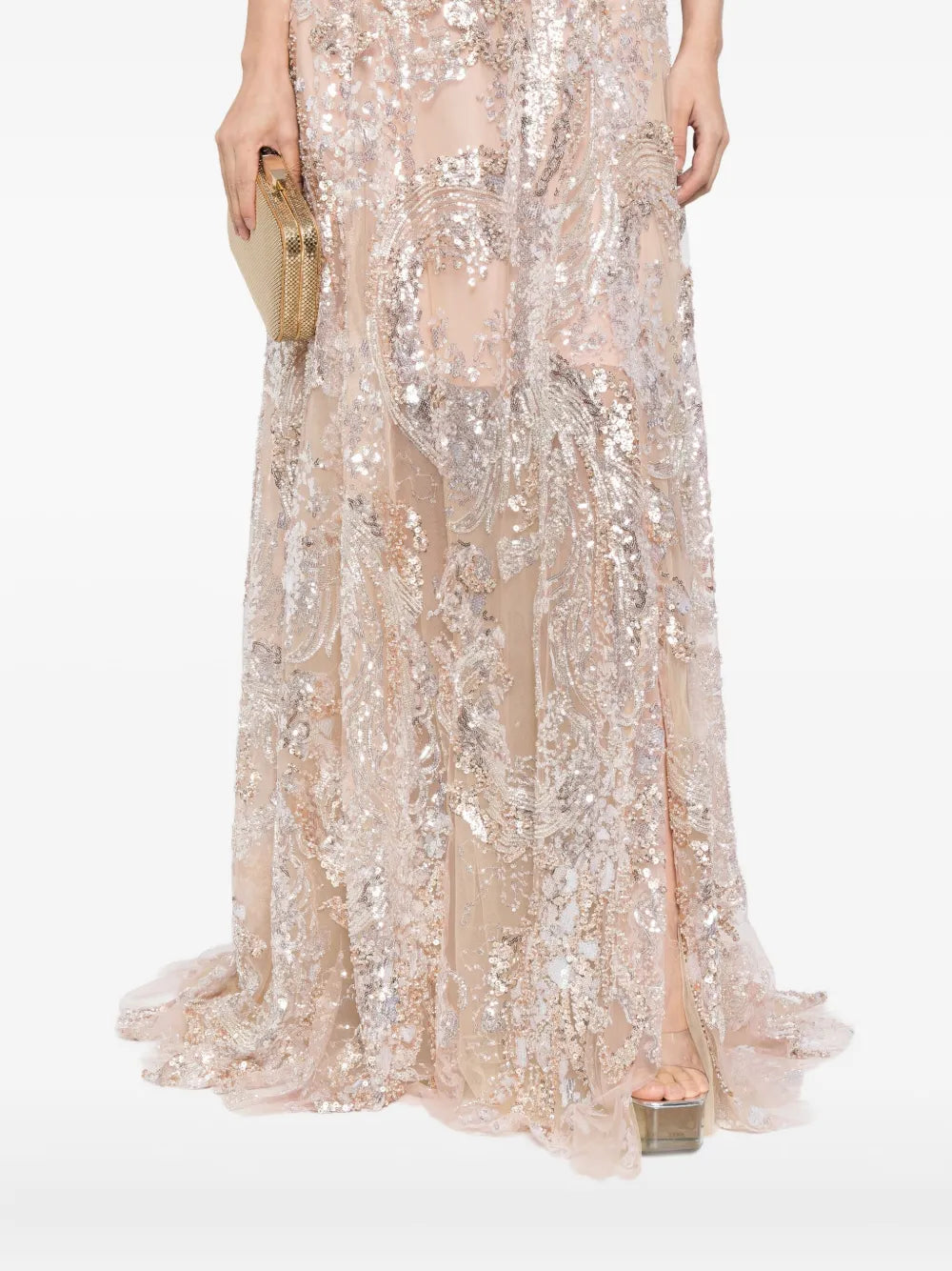 Embroidered long dress