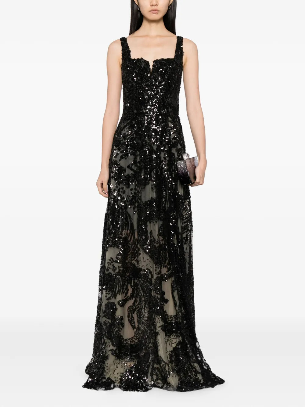 Embroidered long dress
