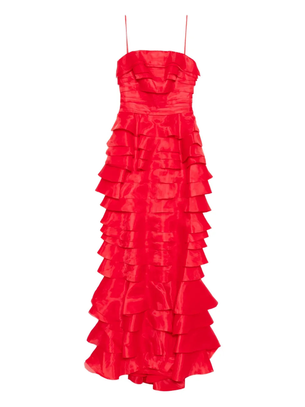 LAYERED ORGANZA LONG DRESS