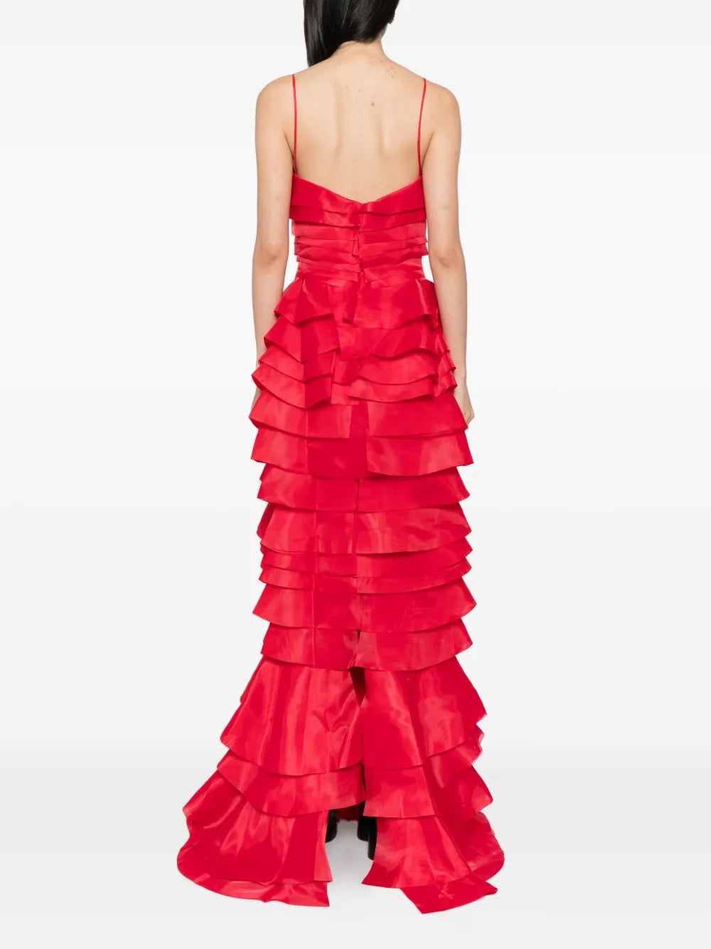 LAYERED ORGANZA LONG DRESS