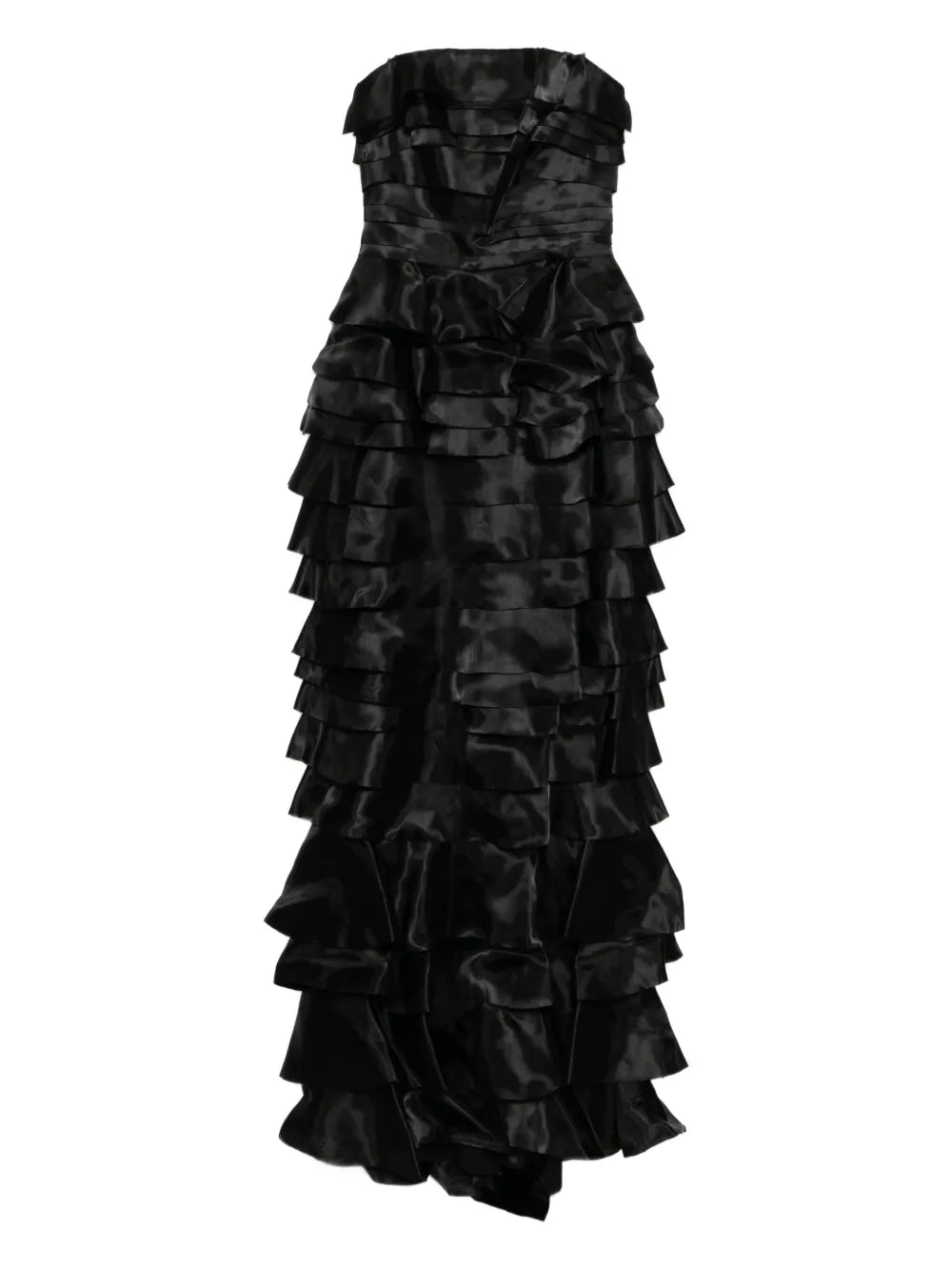 LAYERED ORGANZA LONG DRESS