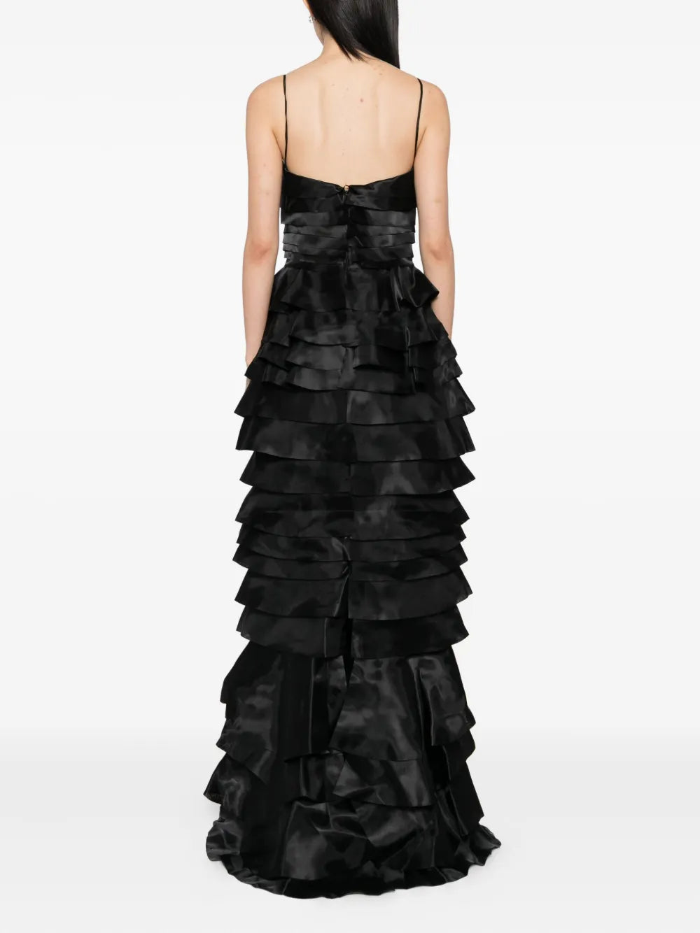 LAYERED ORGANZA LONG DRESS