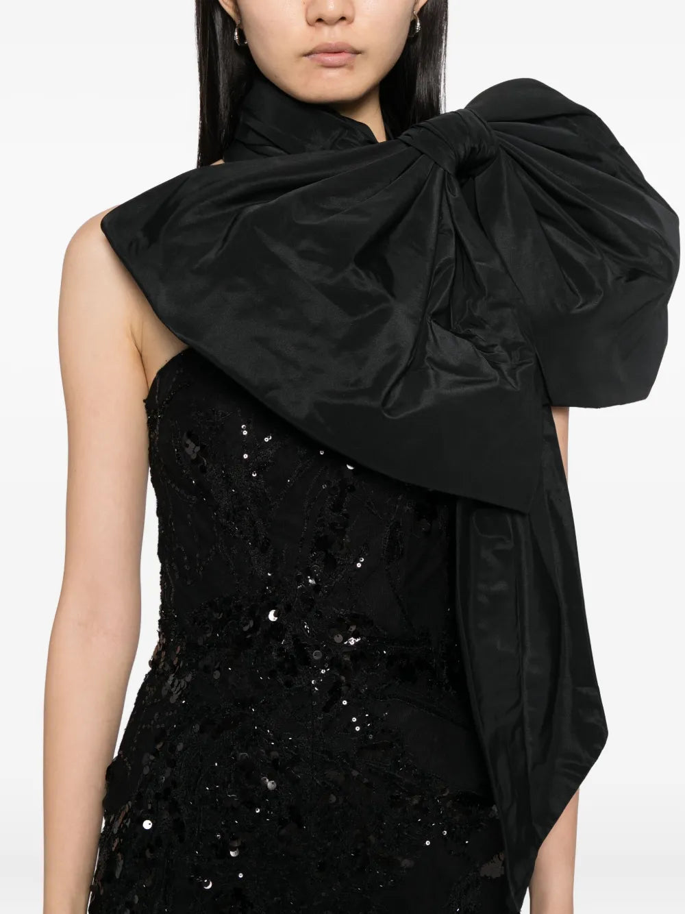 EMBROIDERED STRAPLESS JUMPSUIT