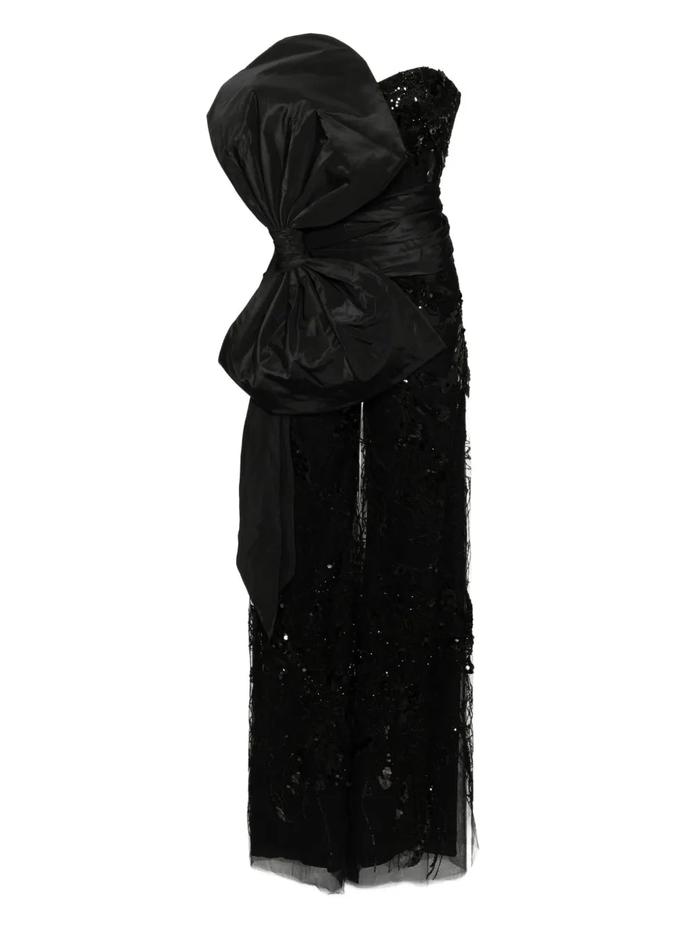 EMBROIDERED STRAPLESS JUMPSUIT