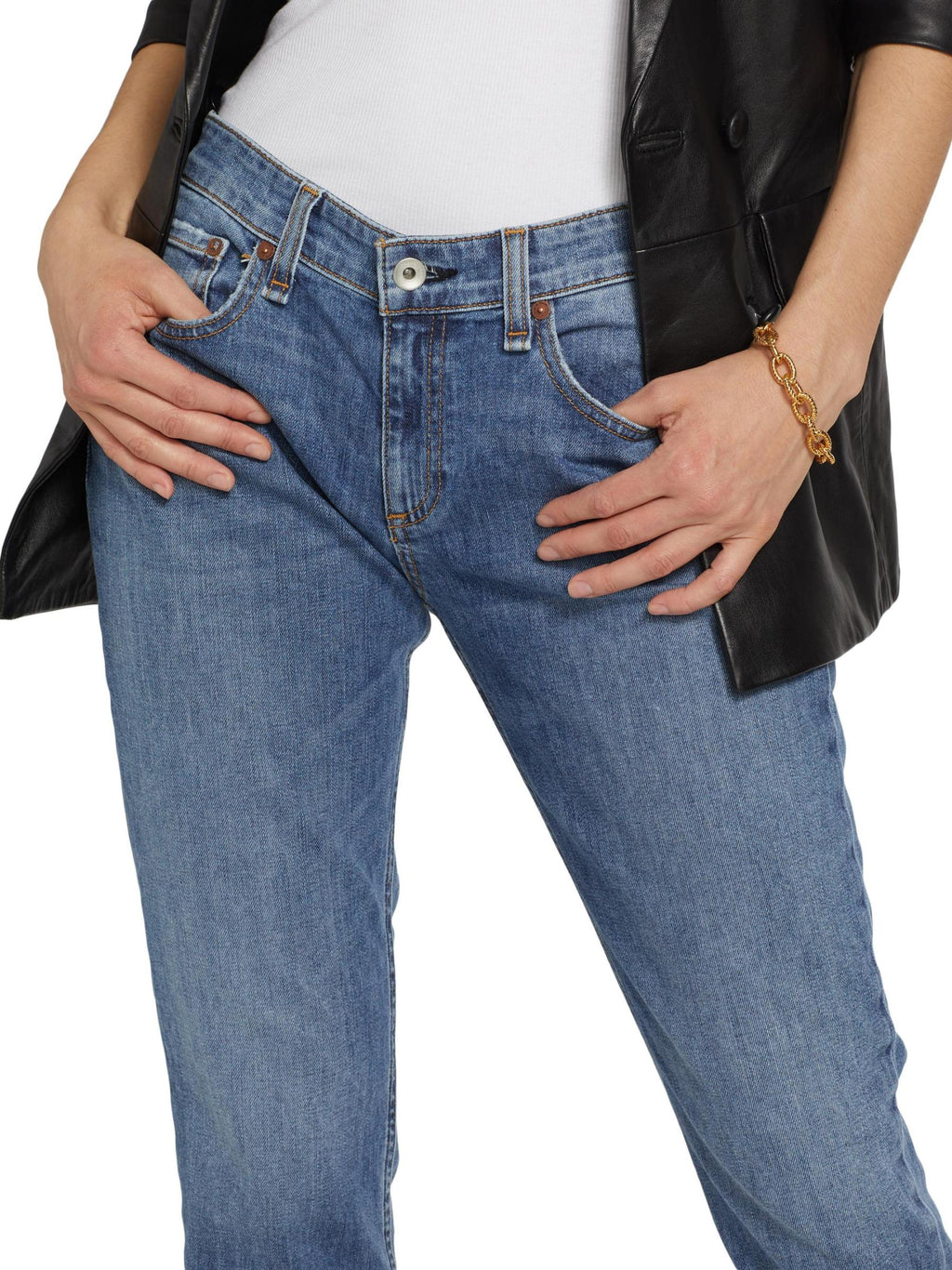 Rag & Bone Dre Low Rise Slim Boyfriend in Julienne