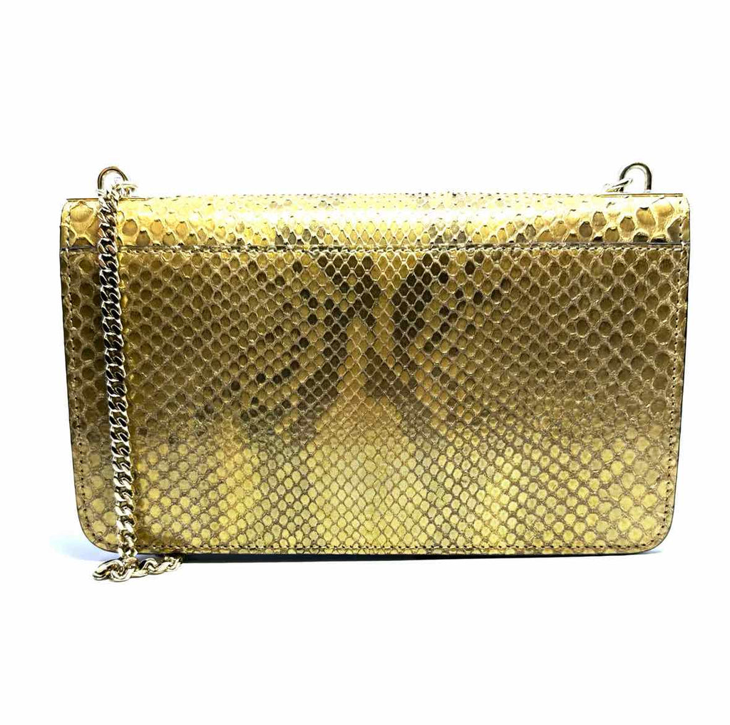 GUCCI Gold Lizard Evening Bag