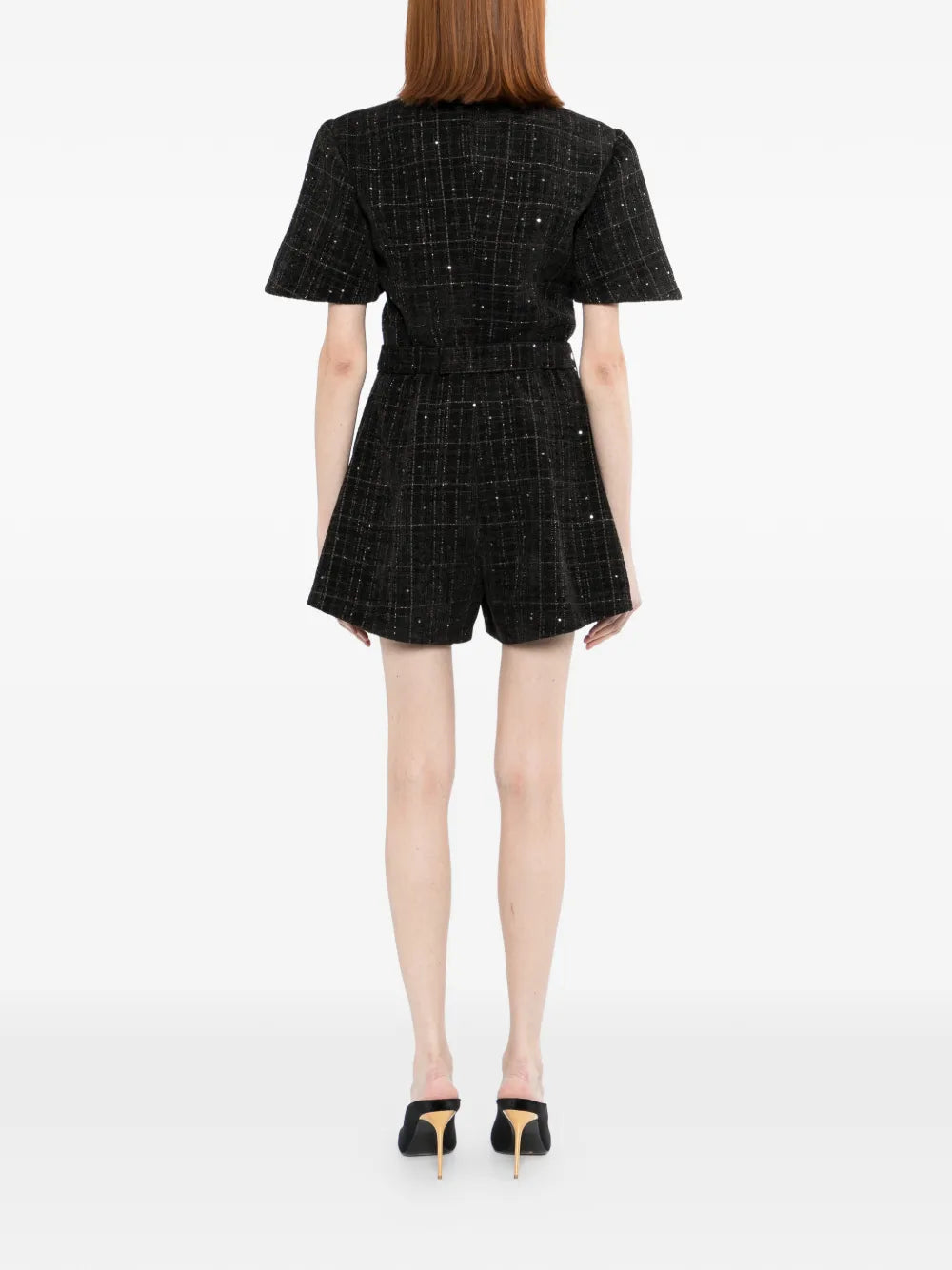 Tweed short jumpsuit