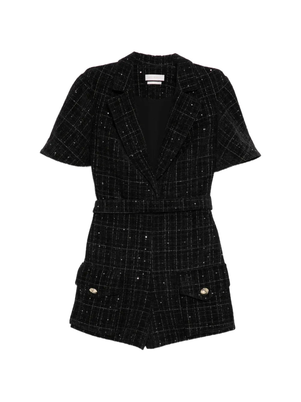 Tweed short jumpsuit