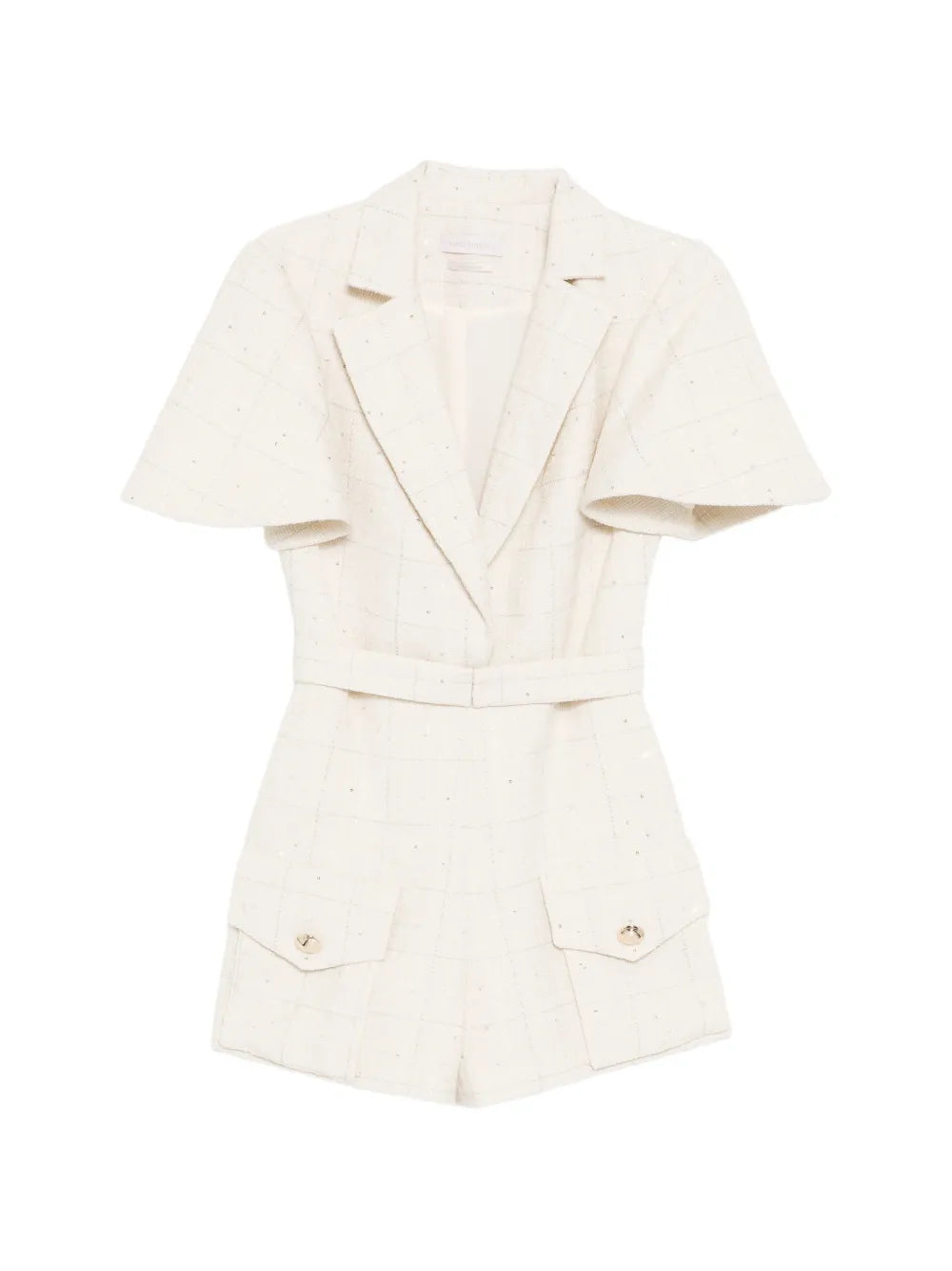 Tweed short jumpsuit