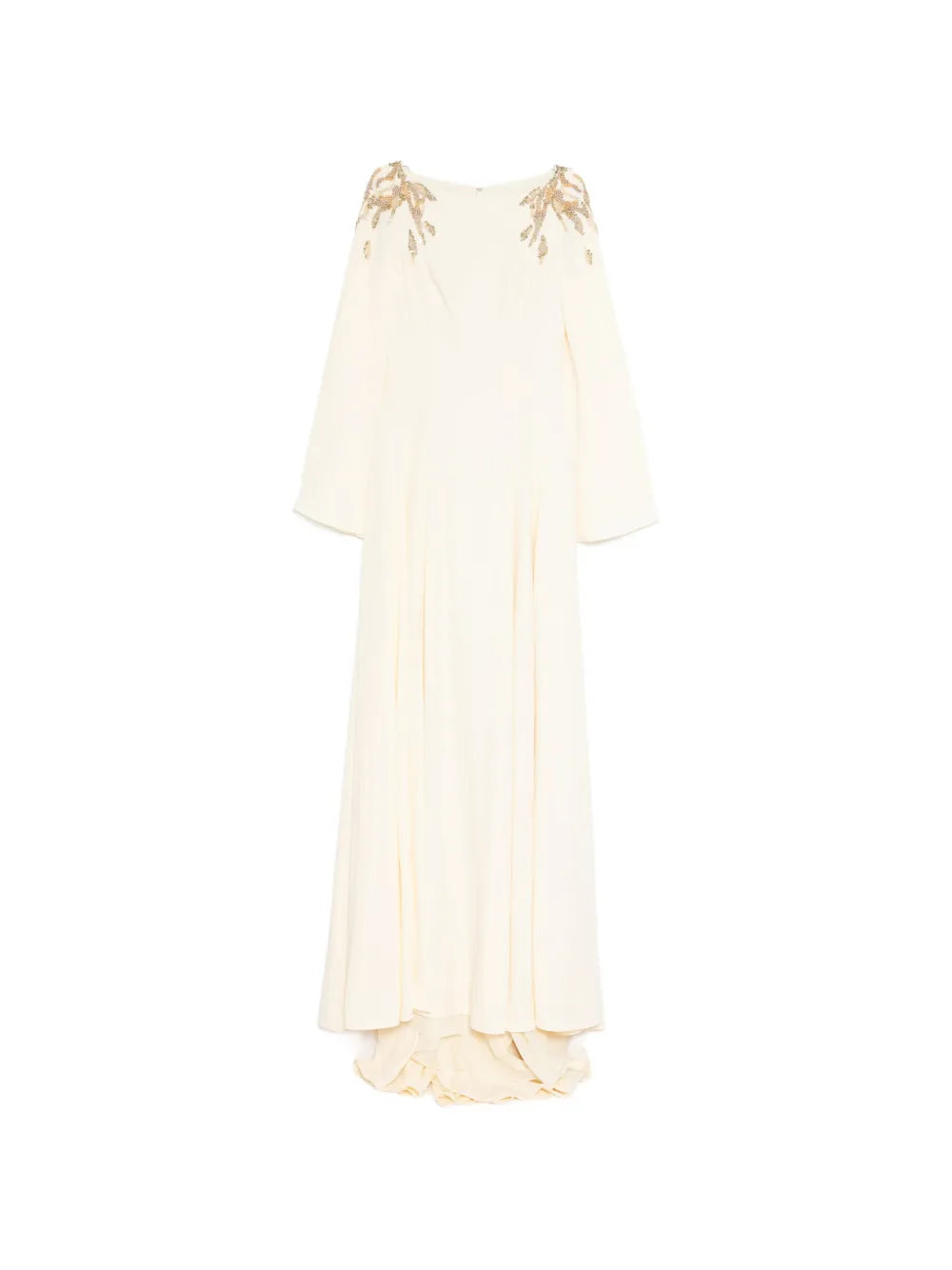 Embellished crepe kaftan
