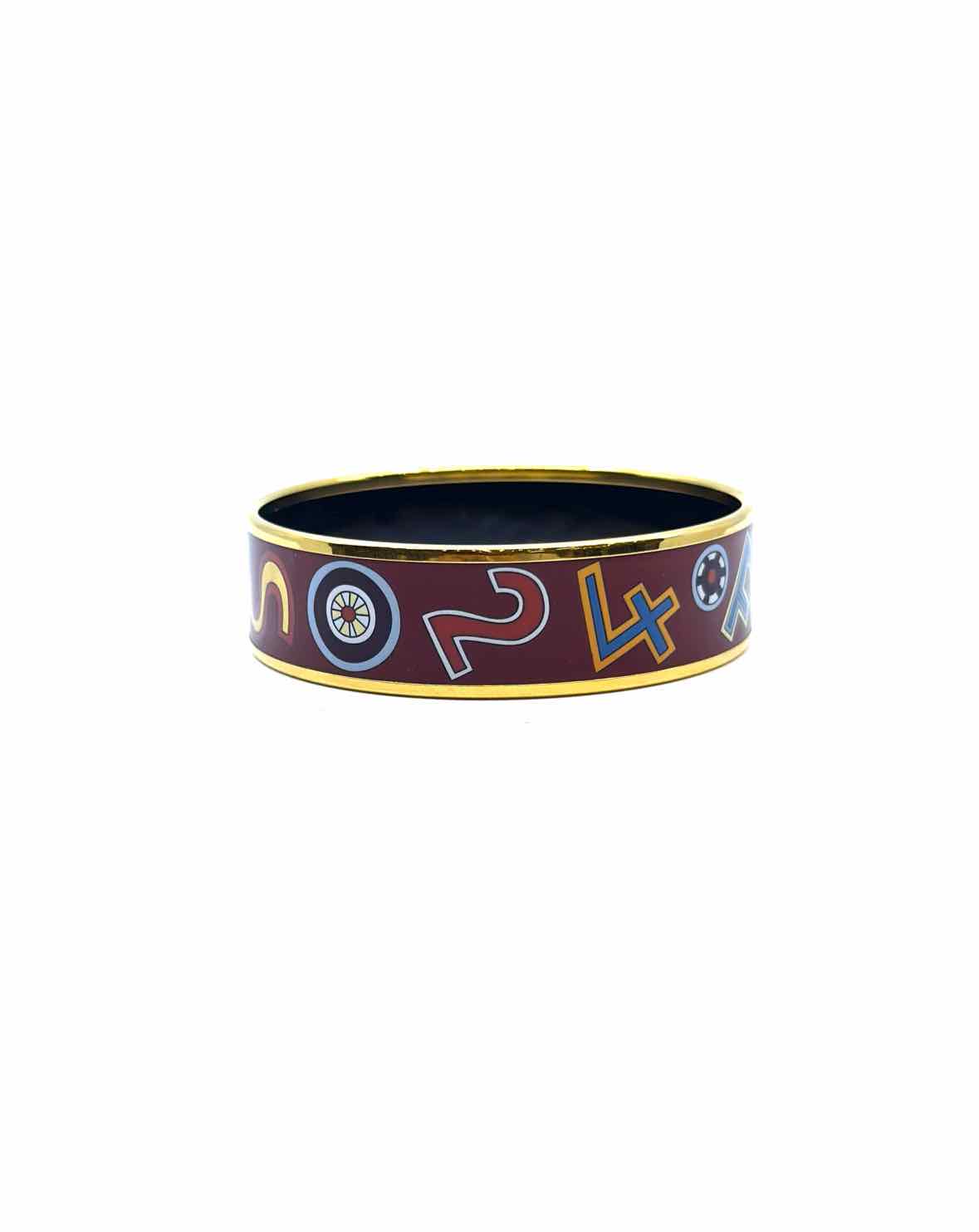HERMES Burgundy Bracelet