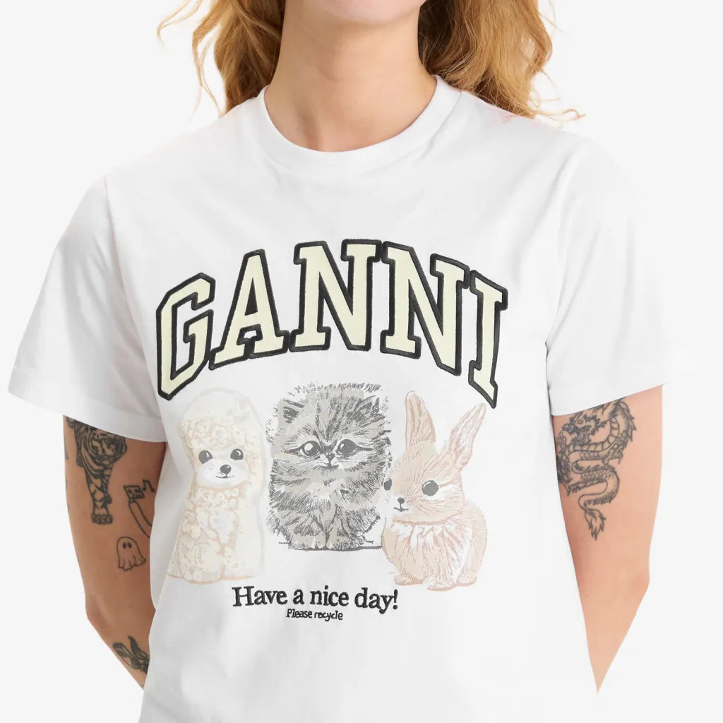 Ganni Animal T-Shirt