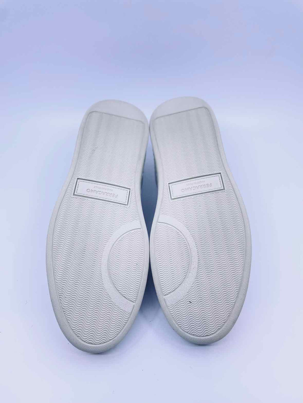 SALVATORE FERRAGAMO Size 9.5 White Men's Sneakers