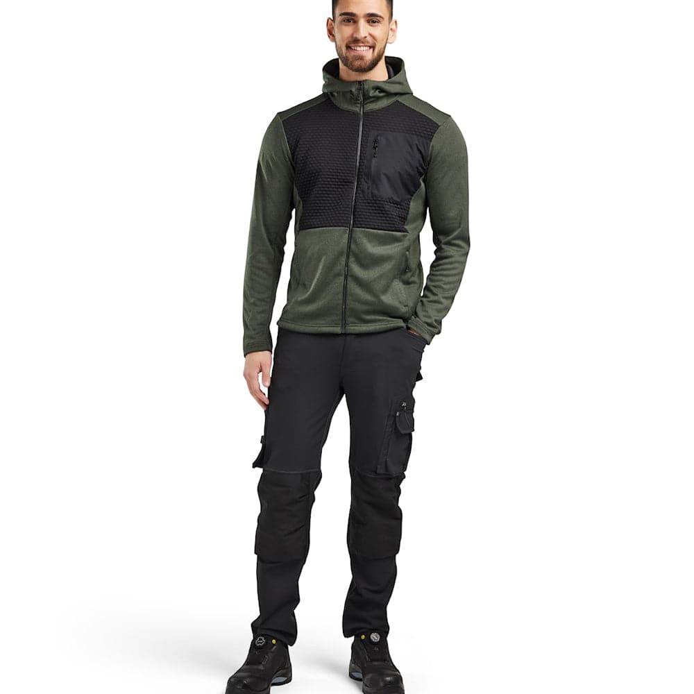 Blaklader 3540 Full-Length Zip Hoodie Sweatshirt Black / XL